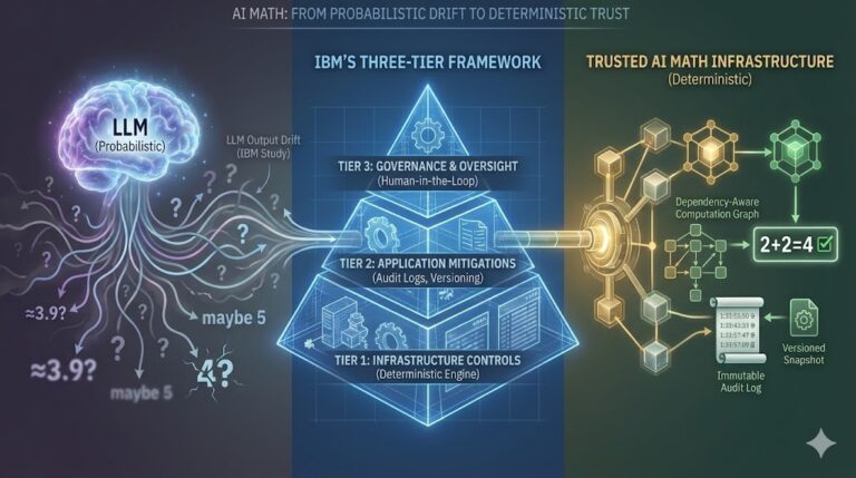 Why AI Math Needs Deterministic Infrastructure: Lessons from IBM’s LLM Output Drift Study